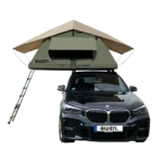 Owen Two Plus Tente de Toit pour Camping et Voyage, avec Pre-Tente, avec échelle, Couleur Verte Olive