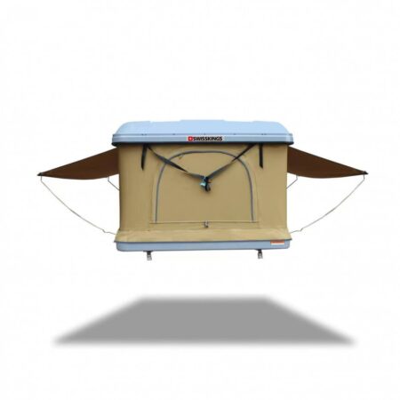 Tente de toit coque rigide Swisskings Tundra 140 x 210 cm - Avec Trappe à flexible